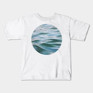 Fate circle - water, lake, ocean tondo painting Kids T-Shirt